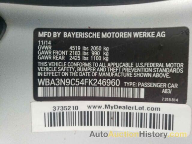 BMW 4 SERIES XI, WBA3N9C54FK246960