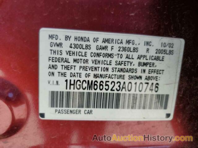 HONDA ACCORD EX, 1HGCM66523A010746