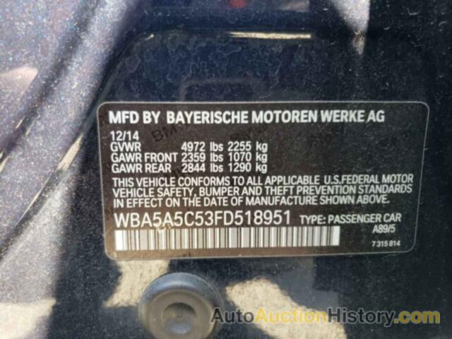 BMW 5 SERIES I, WBA5A5C53FD518951