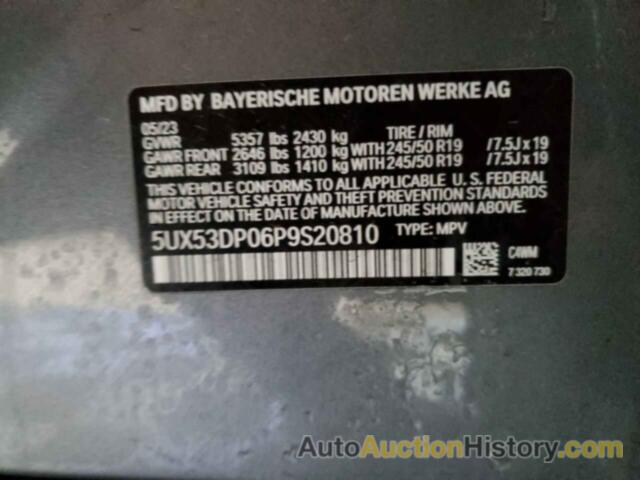 BMW X3 XDRIVE30I, 5UX53DP06P9S20810