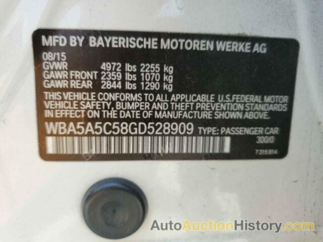 BMW 5 SERIES I, WBA5A5C58GD528909