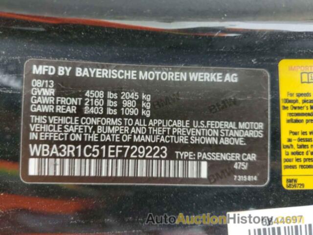 BMW 4 SERIES I, WBA3R1C51EF729223