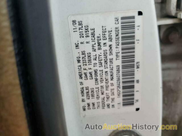 HONDA ACCORD LXP, 1HGCP26429A074849