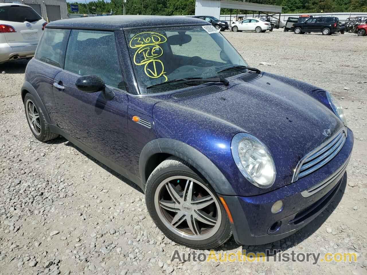 2005 MINI COOPER, WMWRC33425TC57648