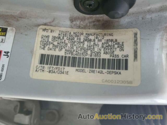 TOYOTA COROLLA BASE, 5YFBU4EE5DP101653