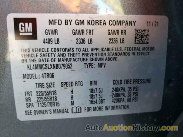 BUICK ENCORE PREFERRED, KL4MMCSLXNB079052