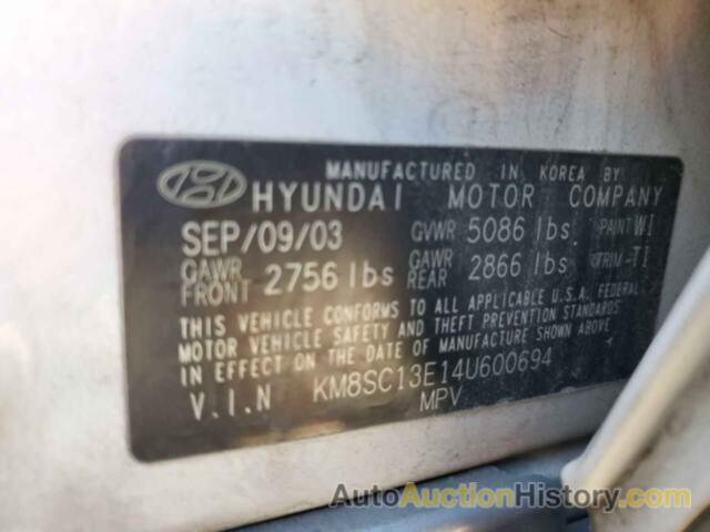 HYUNDAI SANTA FE GLS, KM8SC13E14U600694