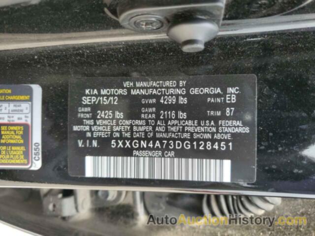 KIA OPTIMA EX, 5XXGN4A73DG128451