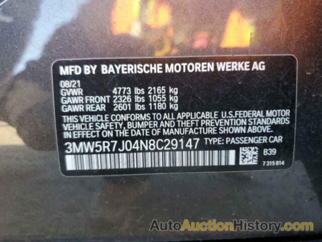 BMW 3 SERIES, 3MW5R7J04N8C29147