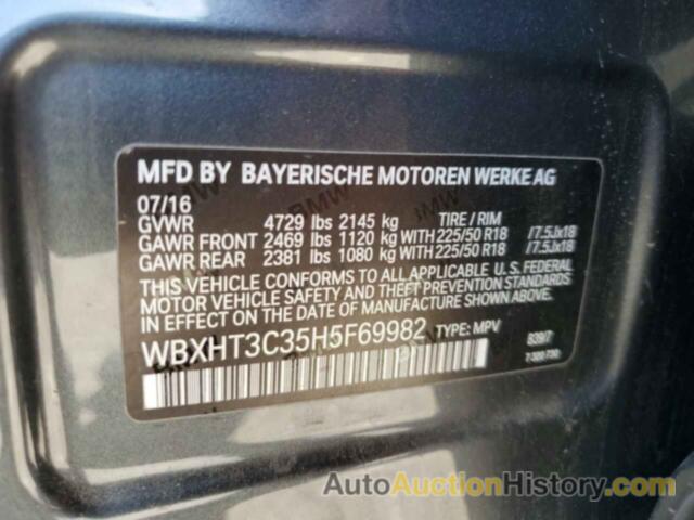 BMW X1 XDRIVE28I, WBXHT3C35H5F69982