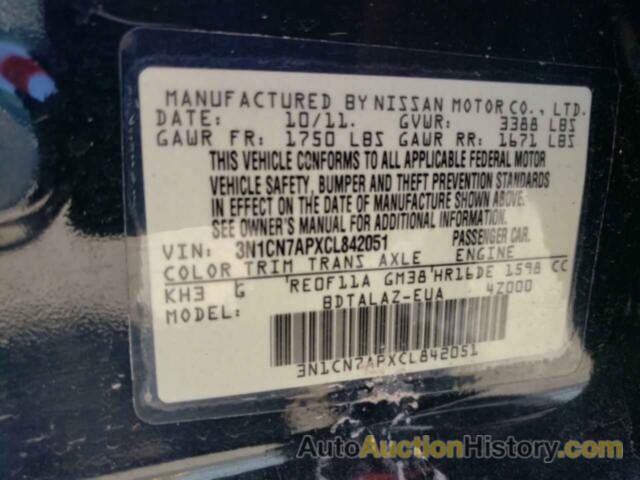 NISSAN VERSA S, 3N1CN7APXCL842051