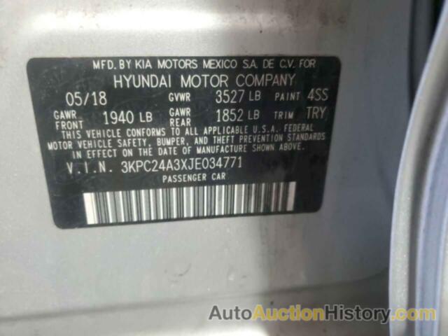 HYUNDAI ACCENT SE, 3KPC24A3XJE034771