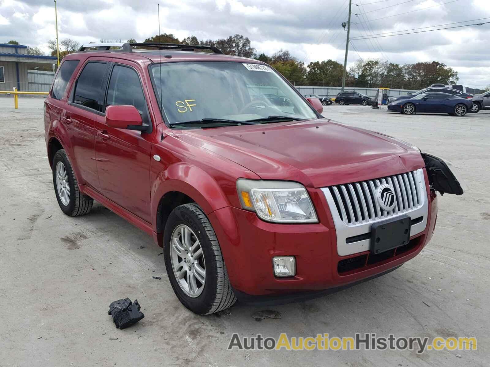 2009 MERCURY MARINER PREMIER, 4M2CU87G99KJ06199