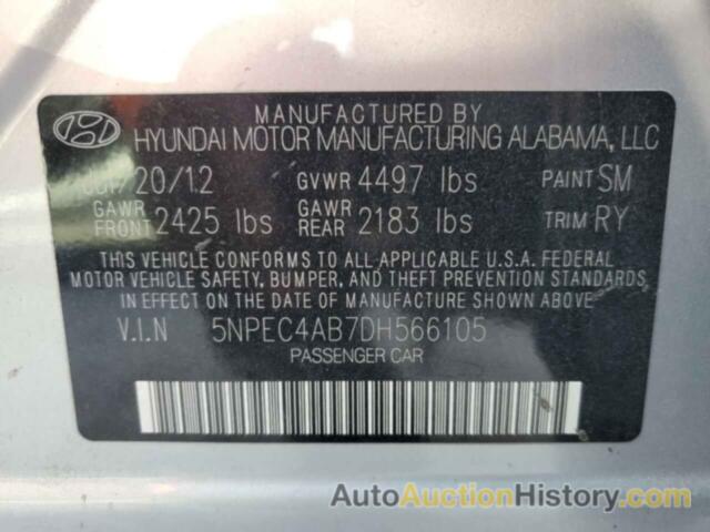 HYUNDAI SONATA SE, 5NPEC4AB7DH566105