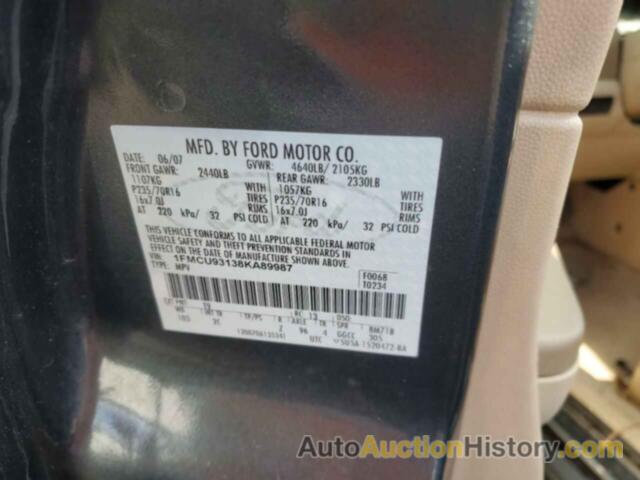 FORD ESCAPE XLT, 1FMCU93138KA89987