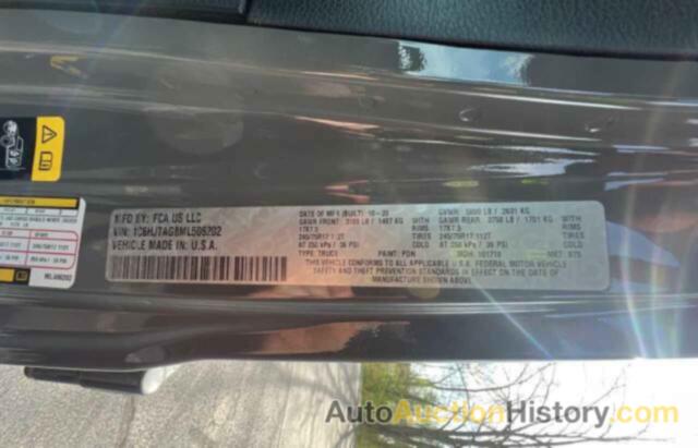 JEEP GLADIATOR SPORT, 1C6HJTAG8ML506202