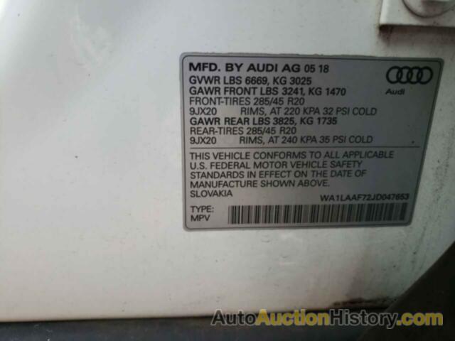 AUDI Q7 PREMIUM PLUS, WA1LAAF72JD047653