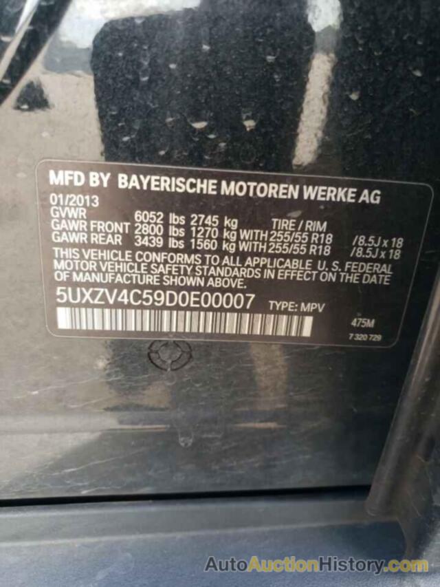 BMW X5 XDRIVE35I, 5UXZV4C59D0E00007
