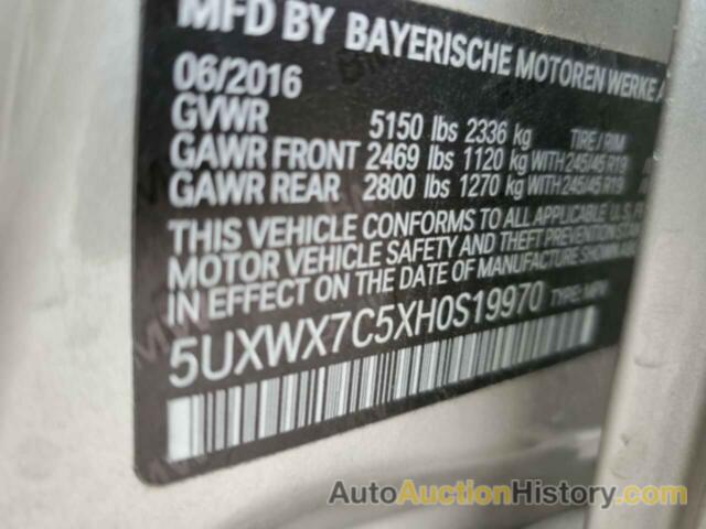 BMW X3 XDRIVE35I, 5UXWX7C5XH0S19970