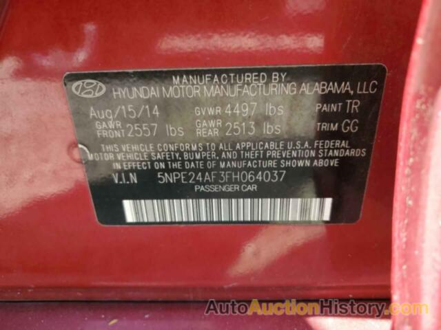 HYUNDAI SONATA SE, 5NPE24AF3FH064037