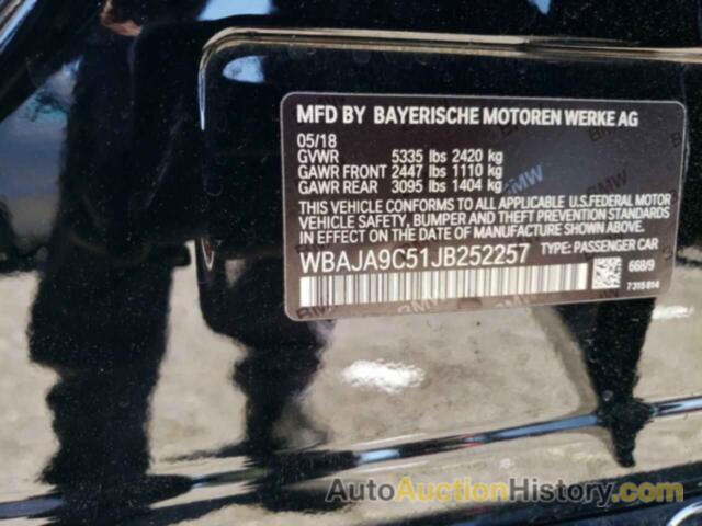 BMW 5 SERIES, WBAJA9C51JB252257