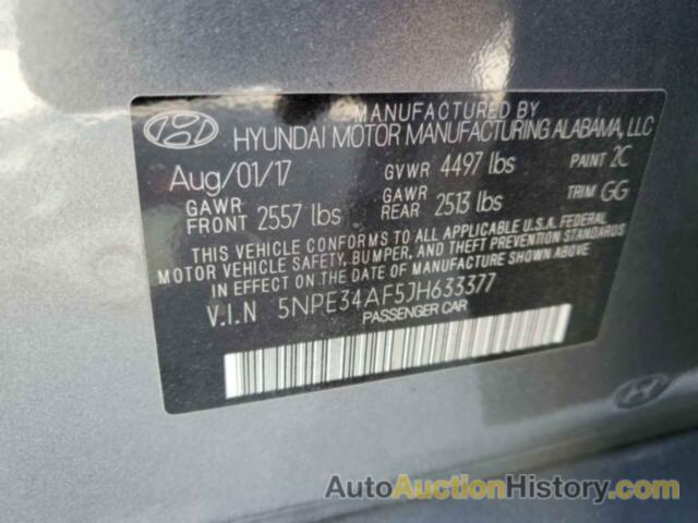 HYUNDAI SONATA SPORT, 5NPE34AF5JH633377