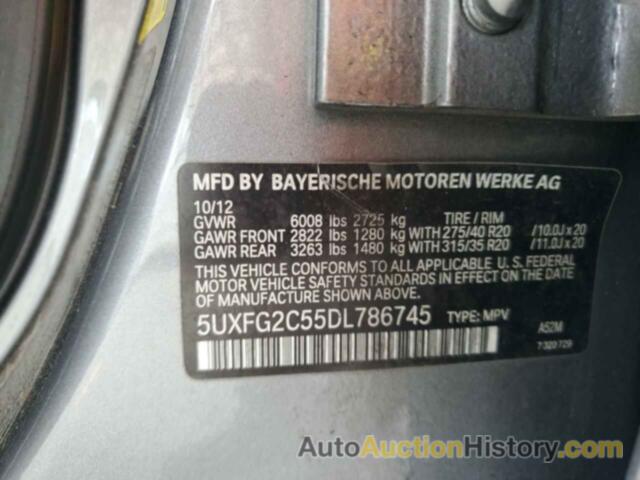 BMW X6 XDRIVE35I, 5UXFG2C55DL786745