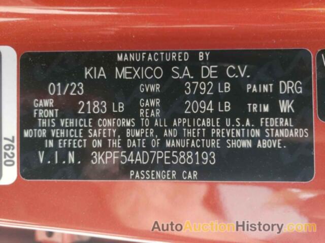 KIA FORTE GT LINE, 3KPF54AD7PE588193