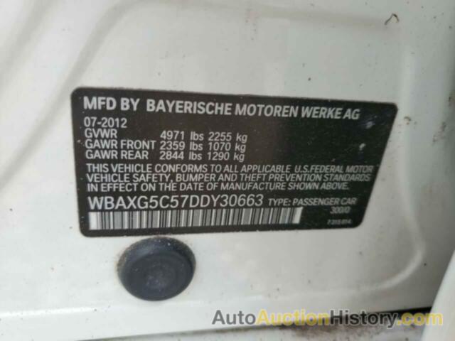 BMW 5 SERIES I, WBAXG5C57DDY30663