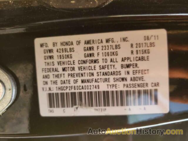 HONDA ACCORD SE, 1HGCP2F60CA002749