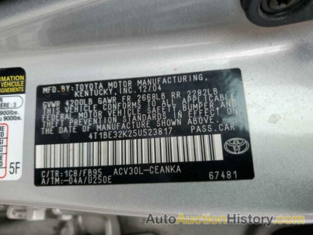 TOYOTA CAMRY LE, 4T1BE32K25U523817