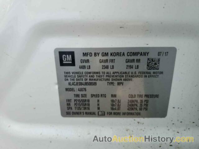 BUICK ENCORE PREFERRED, KL4CJESB4JB508509