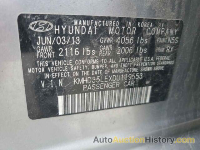 HYUNDAI ELANTRA, KMHD35LEXDU119553