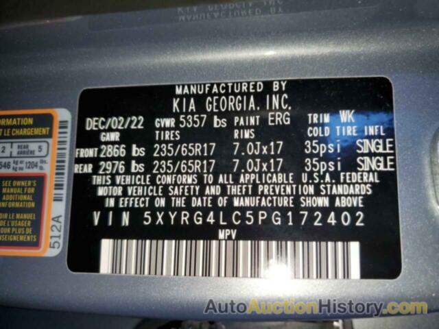 KIA SORENTO LX, 5XYRG4LC5PG172402