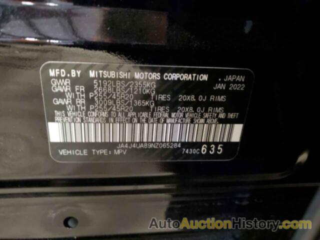 MITSUBISHI OUTLANDER SE, JA4J4UA89NZ065284