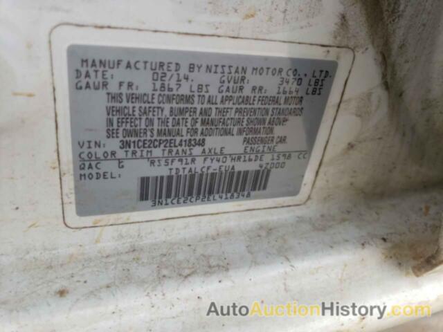 NISSAN VERSA S, 3N1CE2CP2EL418348