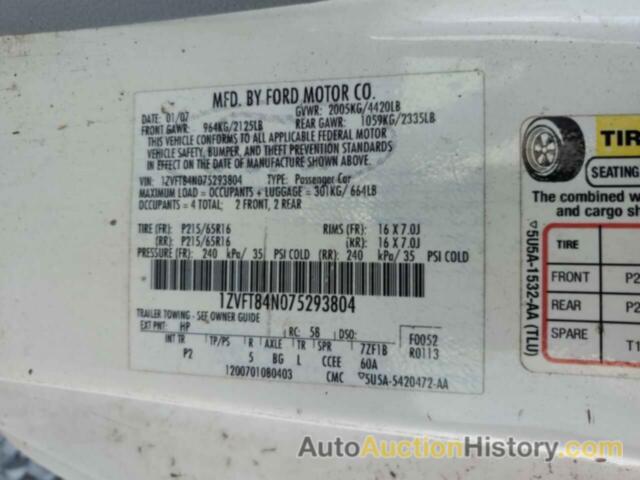 FORD ALL Models, 1ZVFT84N075293804