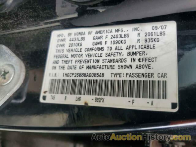 HONDA ACCORD EXL, 1HGCP26888A008548