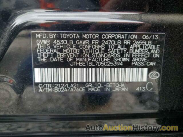 LEXUS GS350 350, JTHBE1BL7D5025394