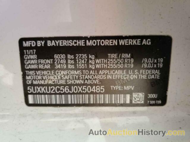 BMW X6 XDRIVE35I, 5UXKU2C56J0X50485