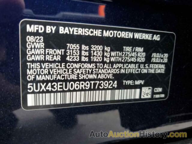 BMW X5 XDRIVE50E, 5UX43EU06R9T73924