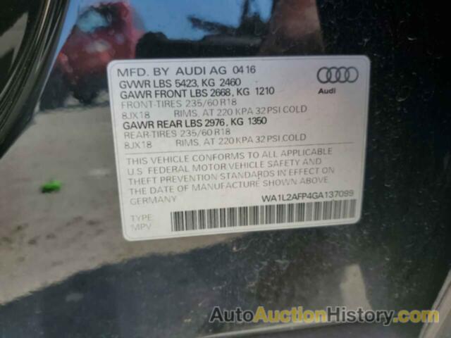 AUDI Q5 PREMIUM PLUS, WA1L2AFP4GA137099