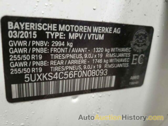 BMW X5 XDRIVE35D, 5UXKS4C56F0N08093