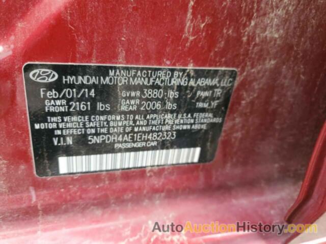 HYUNDAI ELANTRA SE, 5NPDH4AE1EH482323