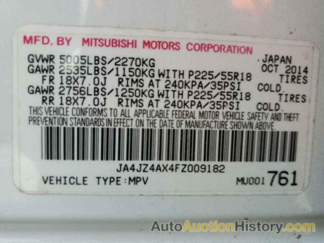 MITSUBISHI OUTLANDER GT, JA4JZ4AX4FZ009182