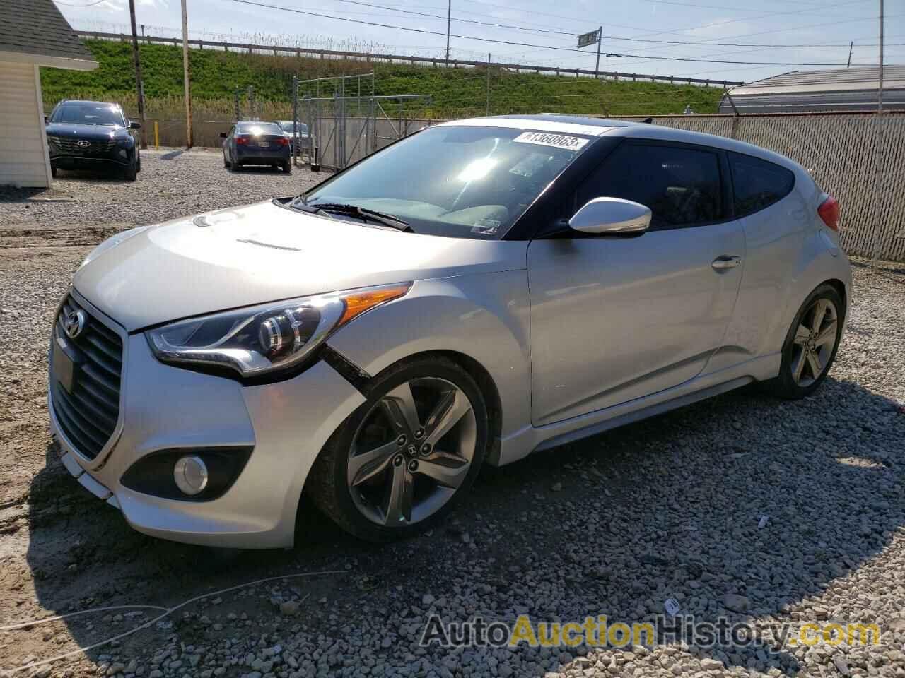 2013 HYUNDAI VELOSTER TURBO, KMHTC6AEXDU110792