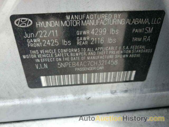 HYUNDAI SONATA GLS, 5NPEB4AC7CH321458