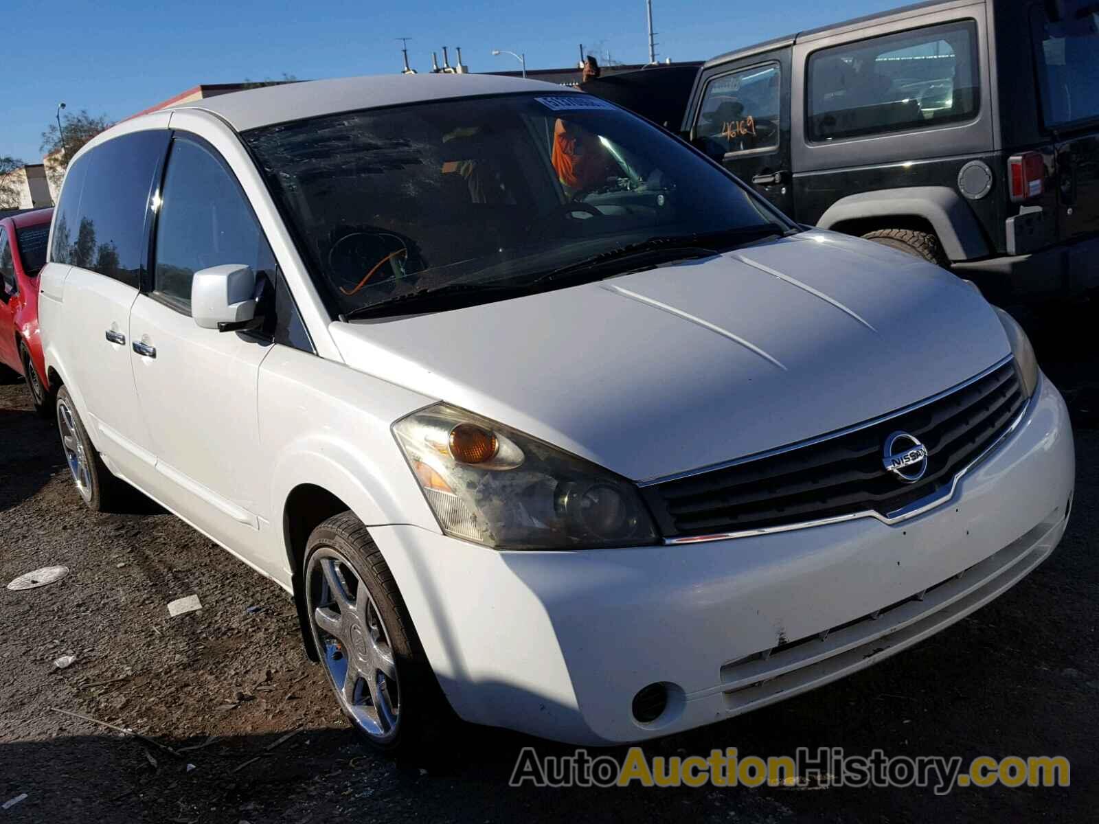 2007 NISSAN QUEST S, 5N1BV28U07N117552