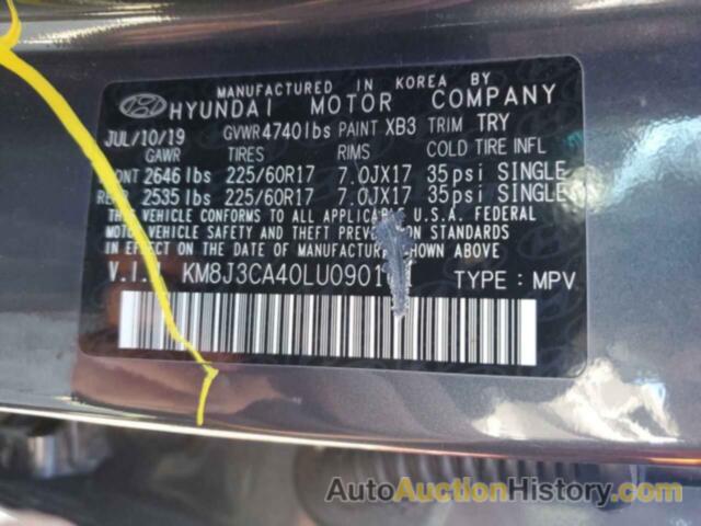 HYUNDAI TUCSON LIMITED, KM8J3CA40LU090161