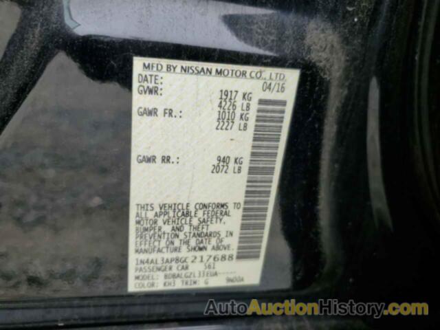 NISSAN ALTIMA 2.5, 1N4AL3AP8GC217688